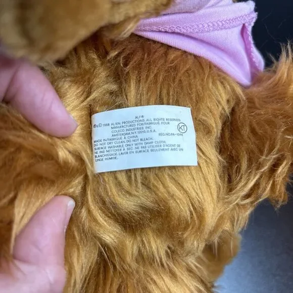 Vintage Alf Plush “ Repeal Monday “ Shirt 12” Stuffed Animal Coleco Industries - Picture 11 of 12